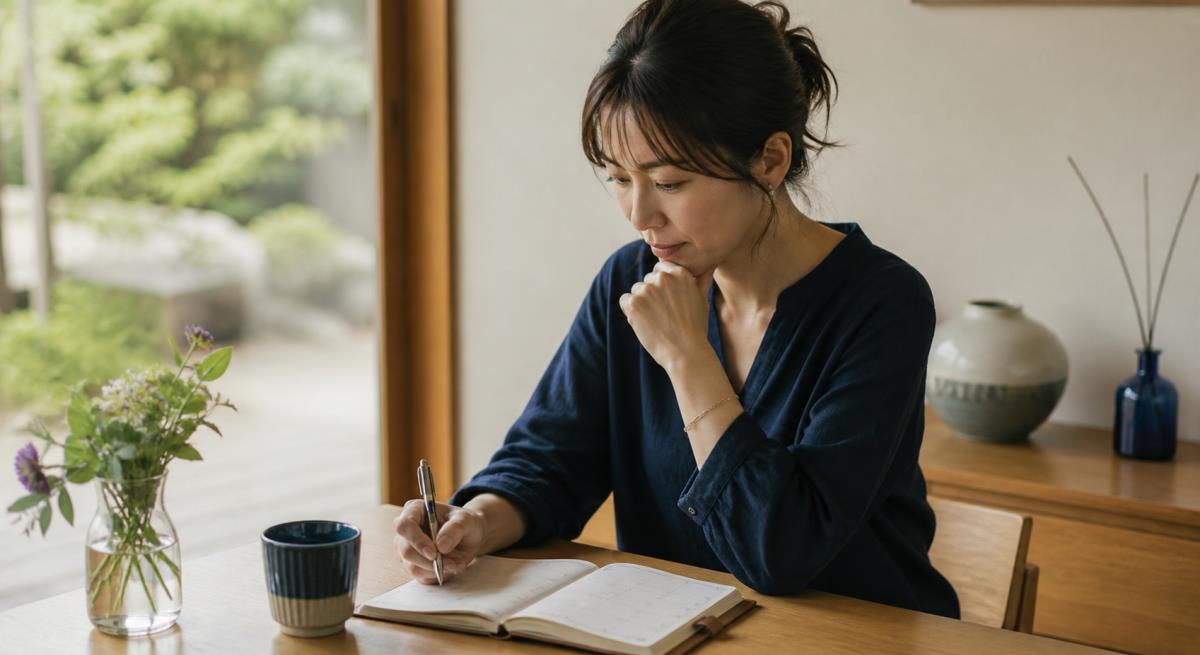 LINEの会話を終わらせたくないように見えるについて静かに考える30代の日本人女性