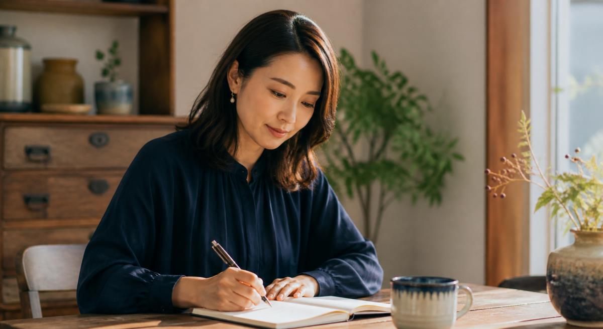 未来が見えないまま待つか迷うについて静かに考える30代の日本人女性