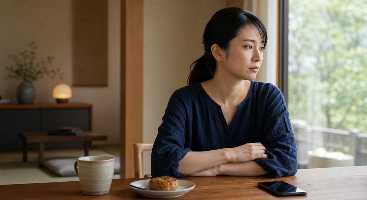 離婚時期を聞くと怒るについて静かに考える30代の日本人女性