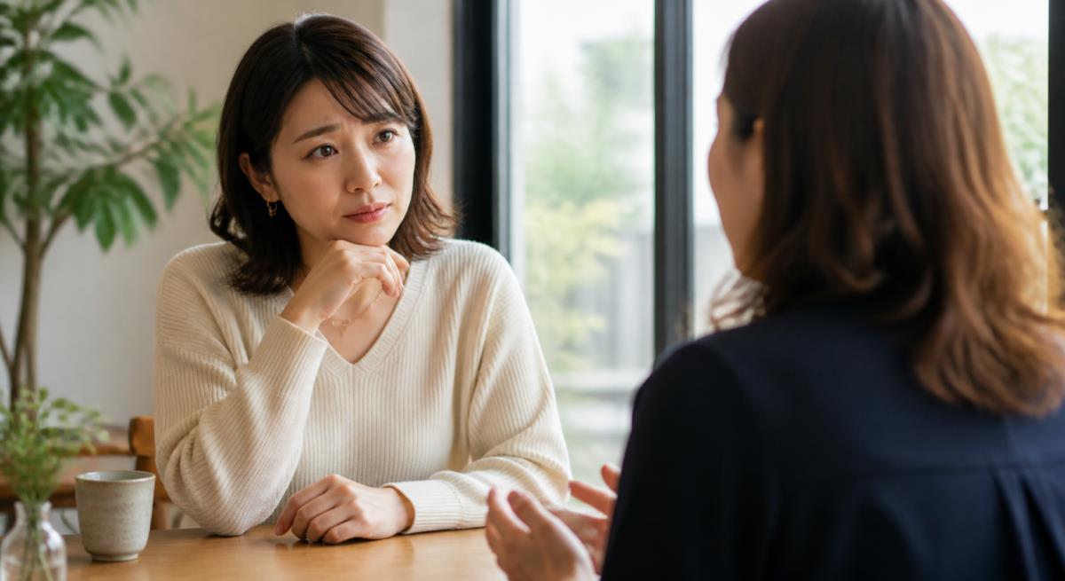 体の関係後に会おうとしないについて静かに考える30代の日本人女性
