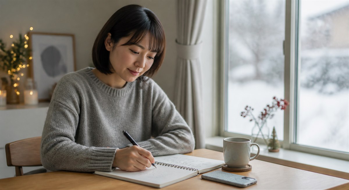 忘年会で既婚男性の視線の理由を整理する日本人女性
