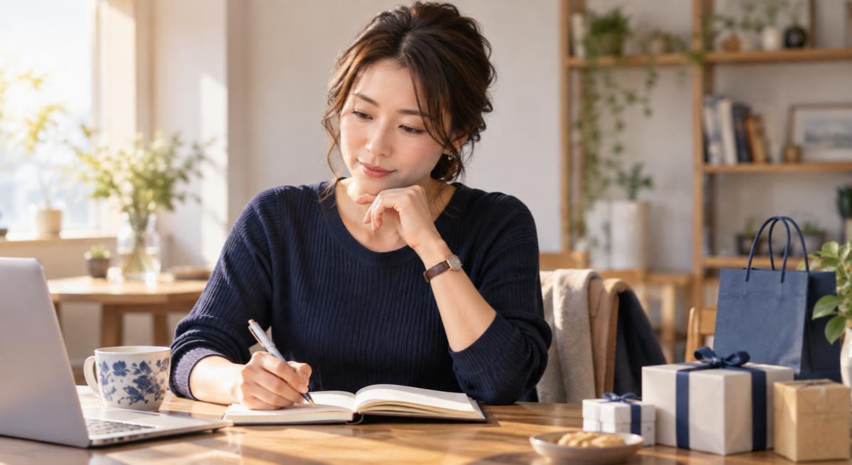 職場の既婚男性へお土産のお返しを選ぶについて静かに考える30代の日本人女性
