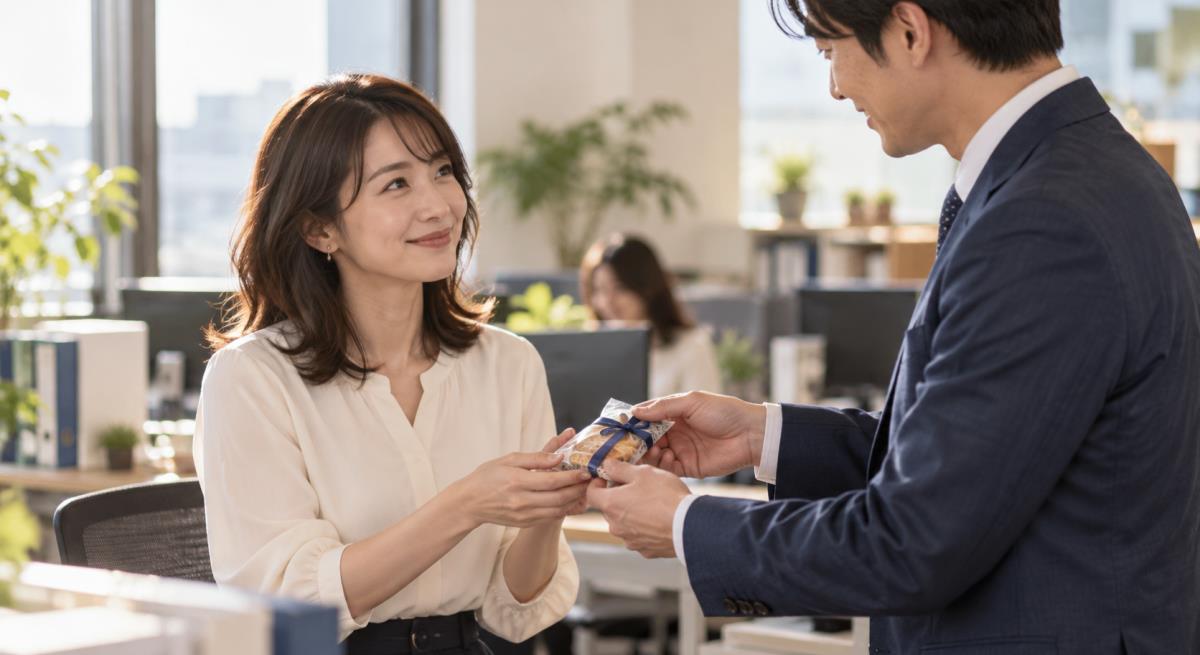 職場の既婚男性から差し入れのお返しがないについて静かに考える30代の日本人女性
