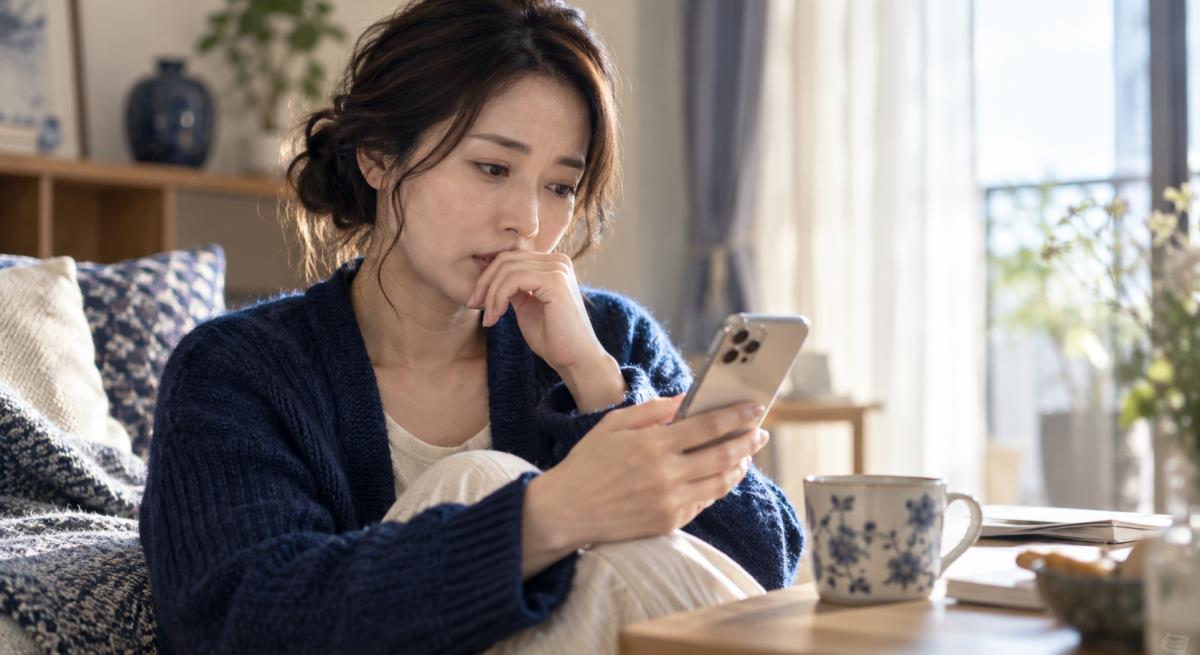 彼女持ち男性から下ネタLINEが増えるについて静かに考える30代の日本人女性