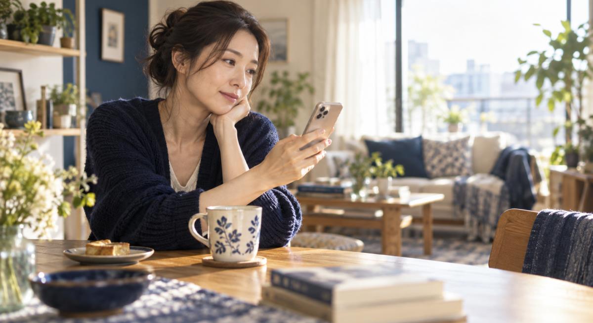 彼女持ち男性の返信が遅いけれど丁寧であるについて静かに考える30代の日本人女性