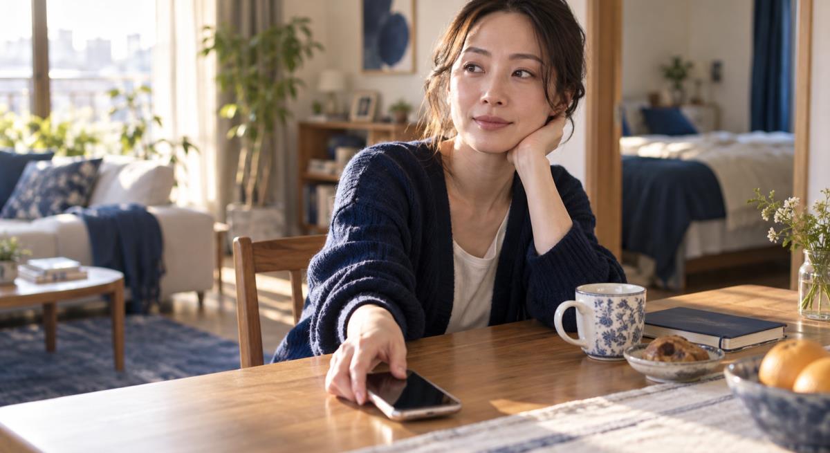 彼女持ち男性の返信が遅いけれど丁寧であるについて静かに考える30代の日本人女性