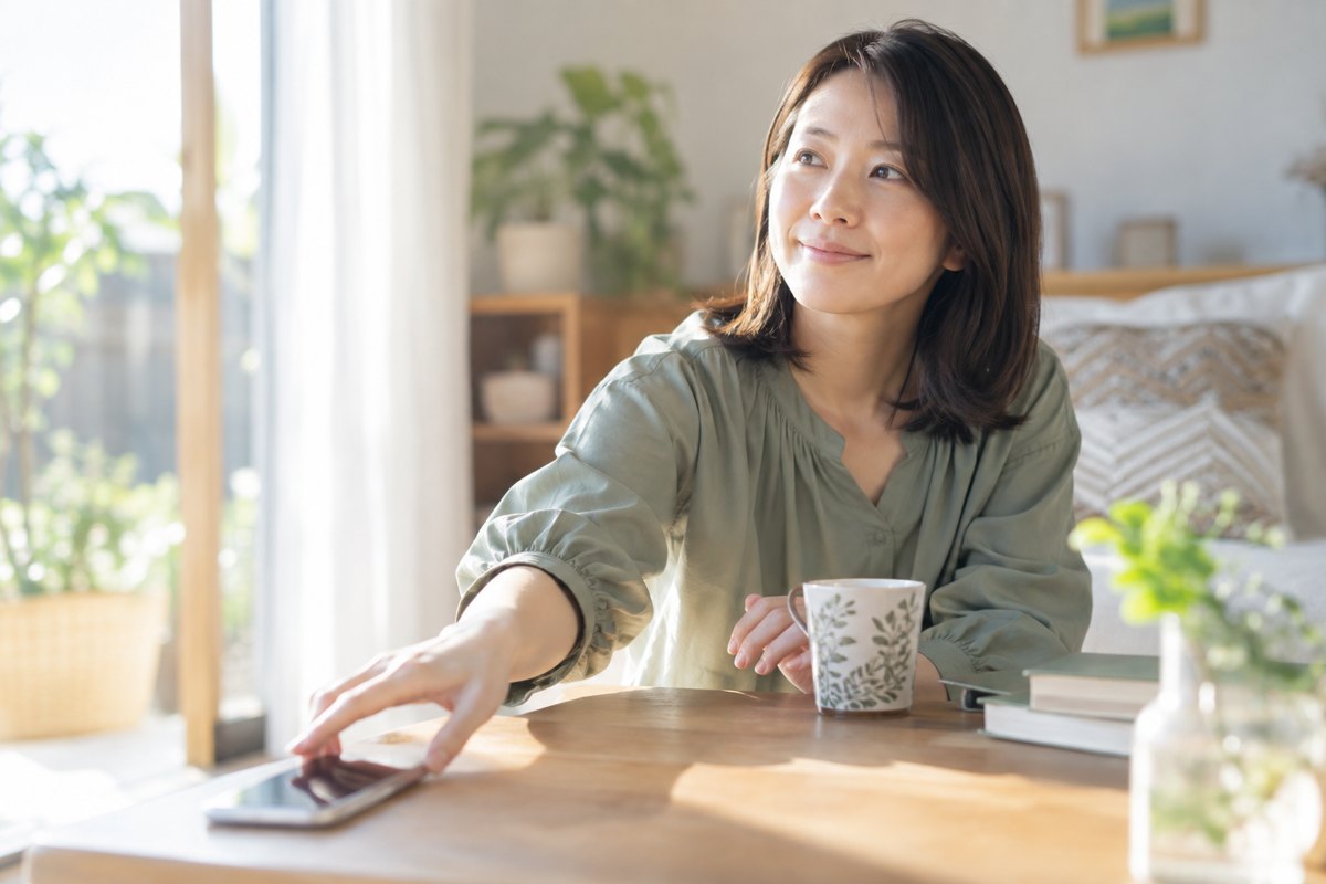 閲覧のきっかけを振り返る女性